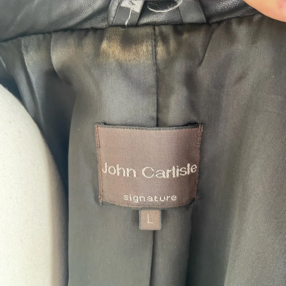 Carlisle Black Leather Blazer - Picture 6 of 7